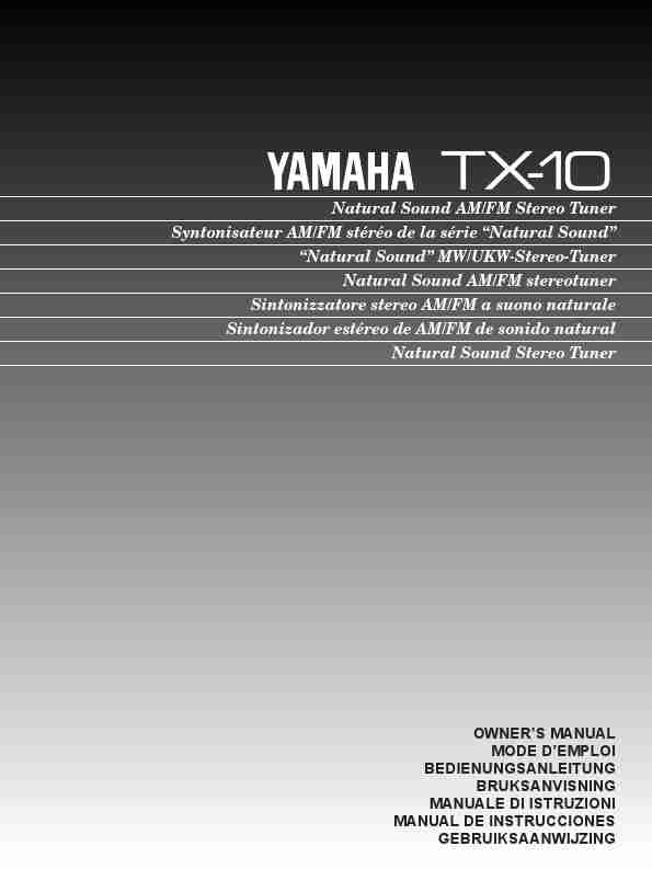 Yamaha Stereo System TX-10-page_pdf